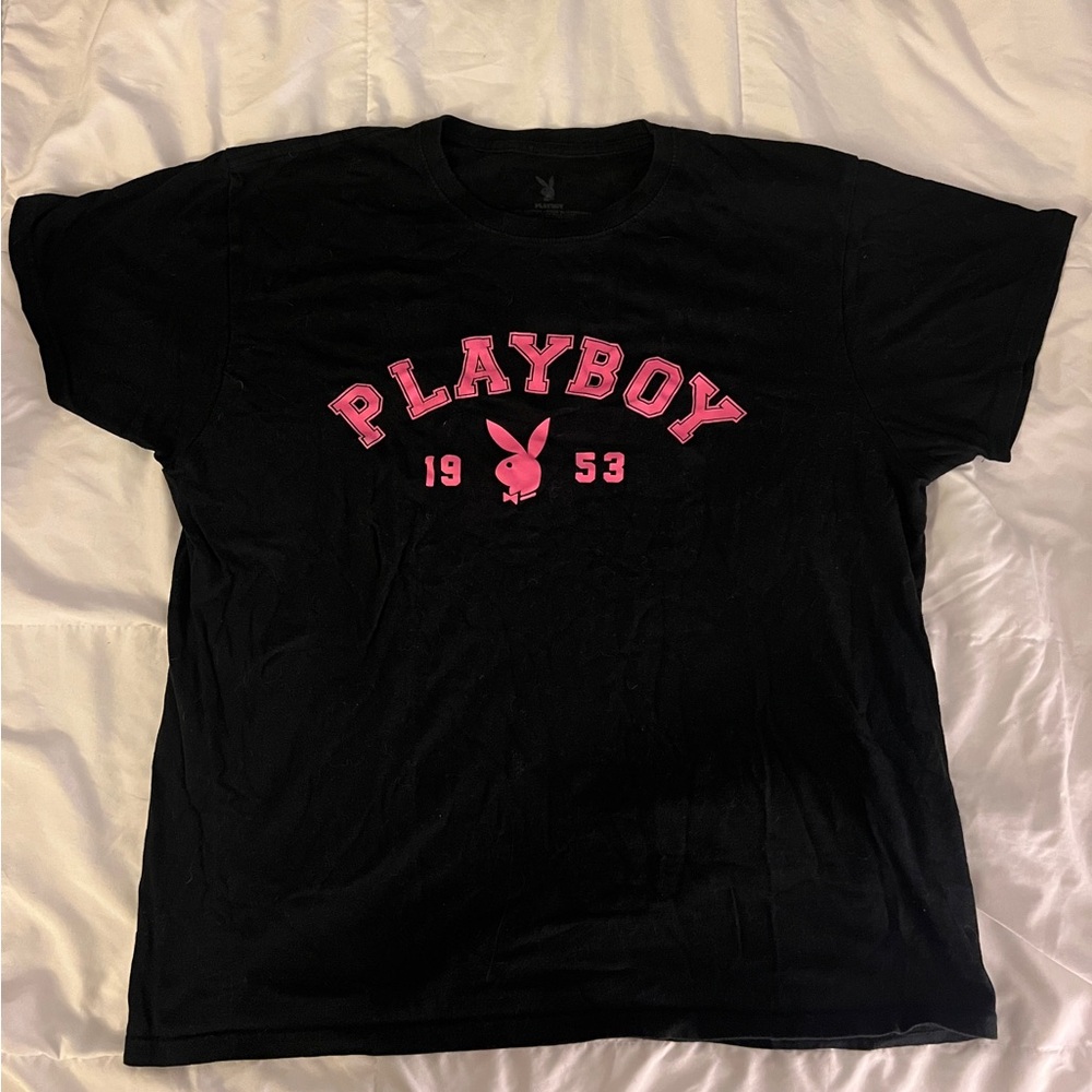Playboy Bunny Logo BlackT-Shirt | XL